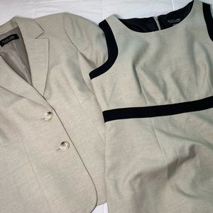 Women’s 14 Black Label Sheath Dress and Blazer 2 pc Suit